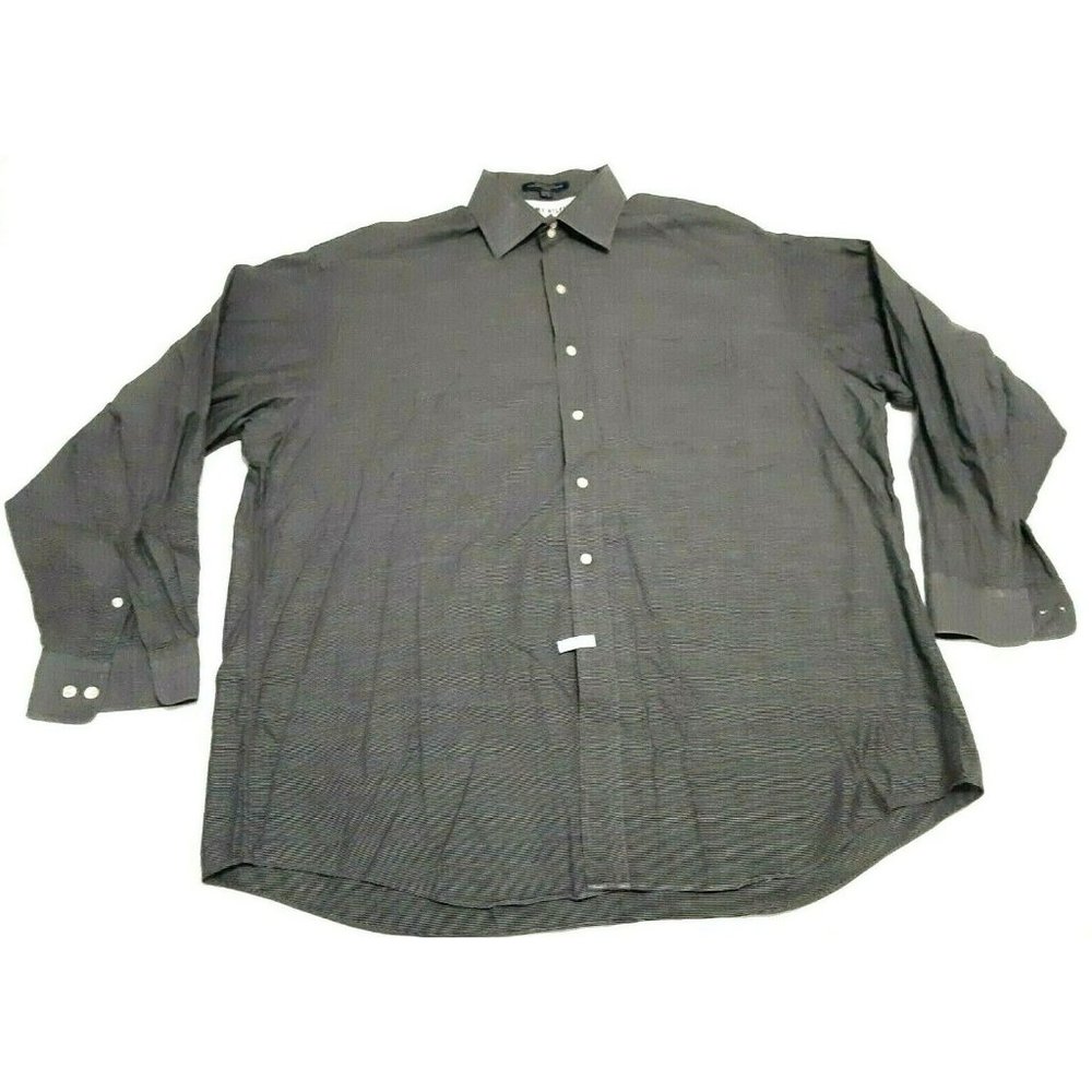 Tommy Hilfiger Mens Button Down Dress Shirt 17 1/2